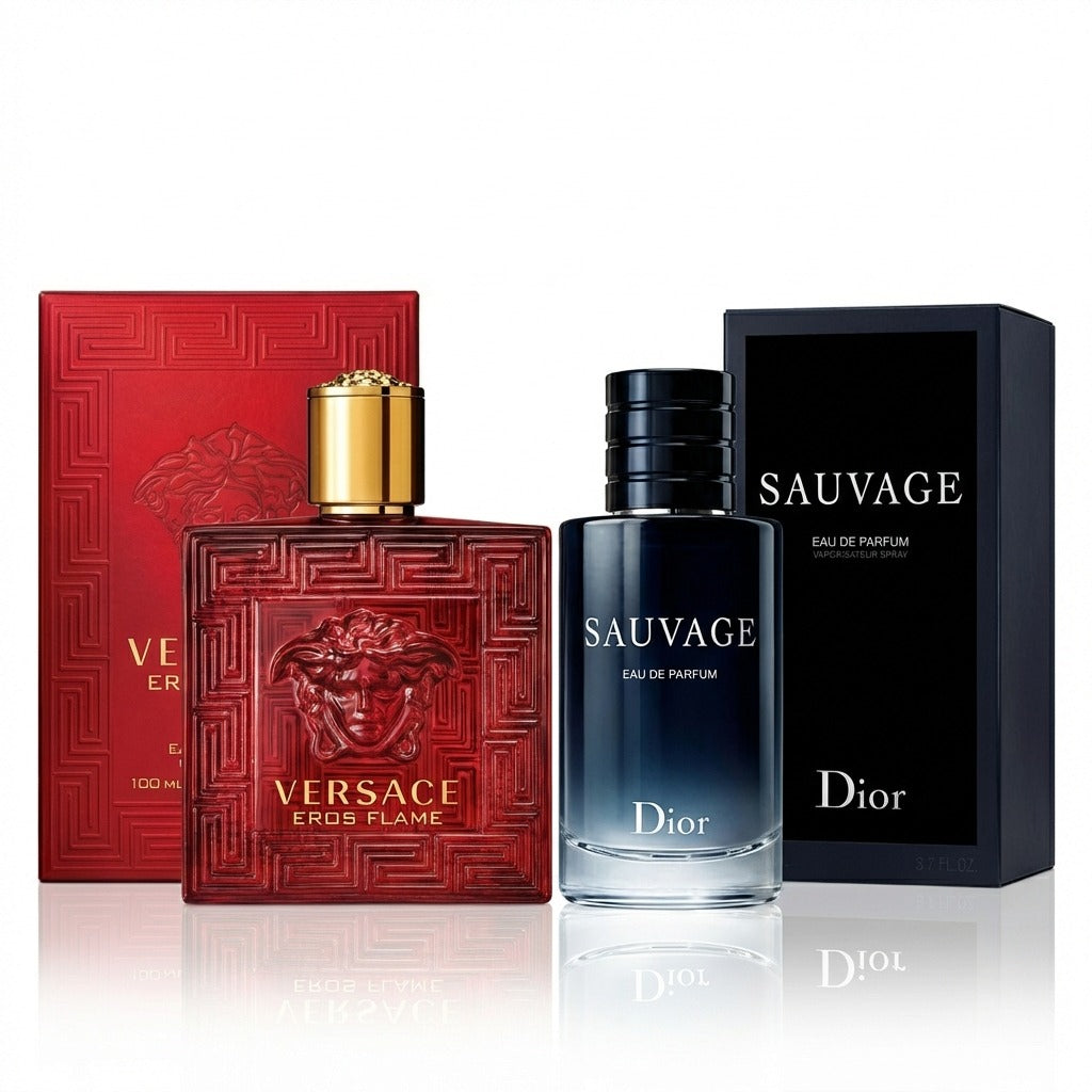 🔥 PACK FUEGO &amp; SALVAJE: EROS FLAME + DIOR SAUVAGE 🔥